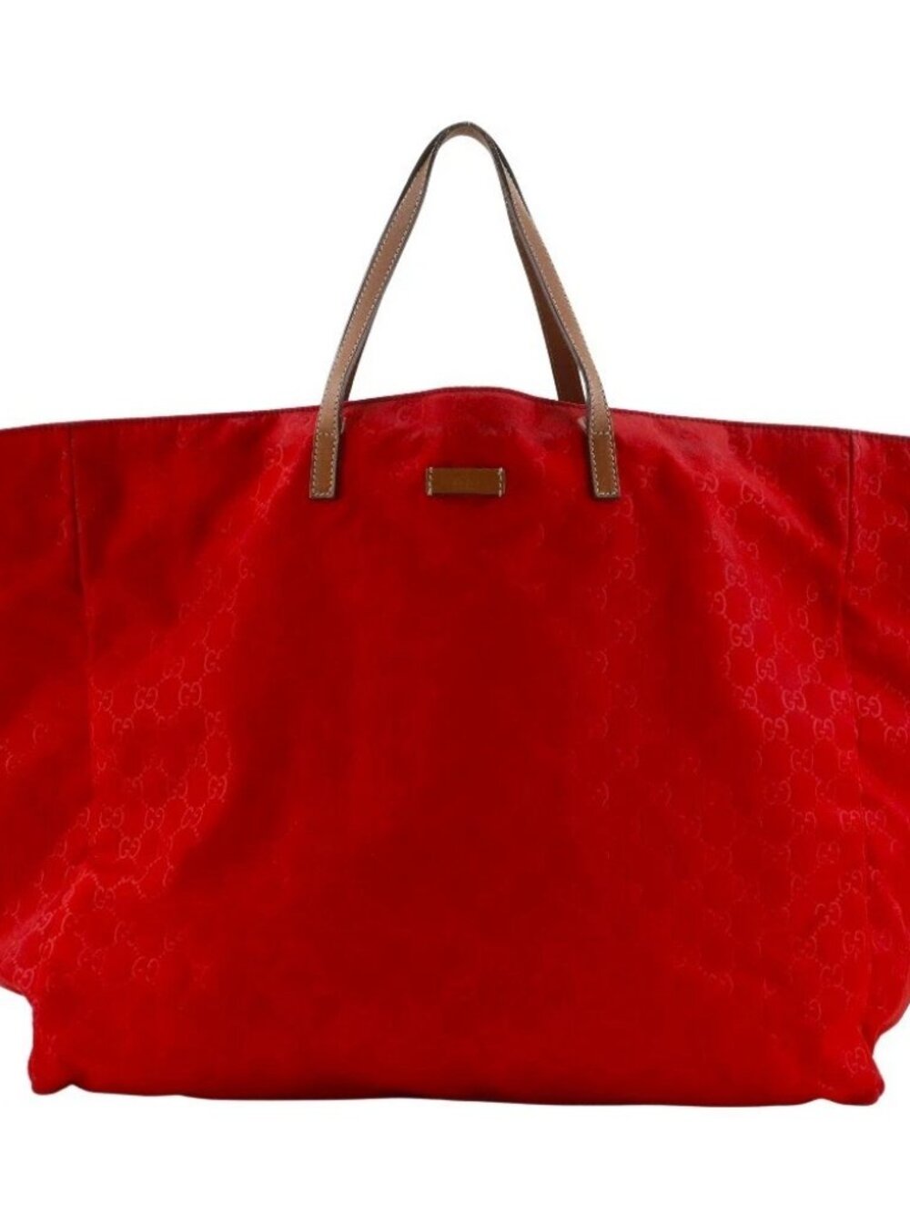 GUCCI Gucci Shima Nylon Handbag 286198 GG Boston bag Red Nylon Women